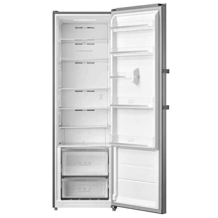 Tesla 362 Litre Freestanding Upright Fridge - Stainless steel
