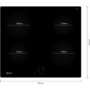 Refurbished Neff N30 T36CA50X1U 60cm 4 Zone Induction Hob Black