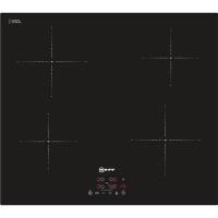 Neff T40B30X2 59cm Touch Control Four Zone Induction Hob Black