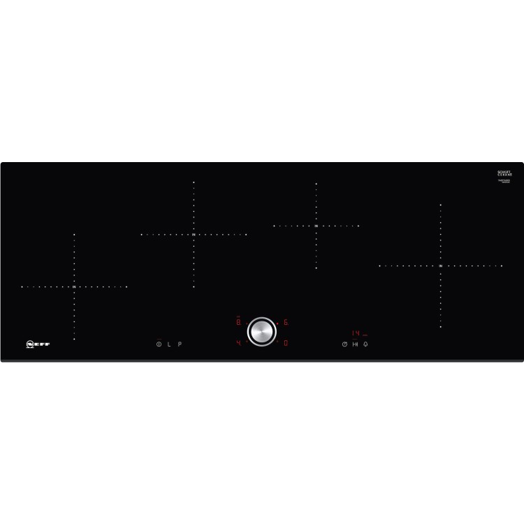 GRADE A1 - Neff T40FT40X0 91cm TwistPad Control Four Zone Induction Hob With FlexInduction Zone Black