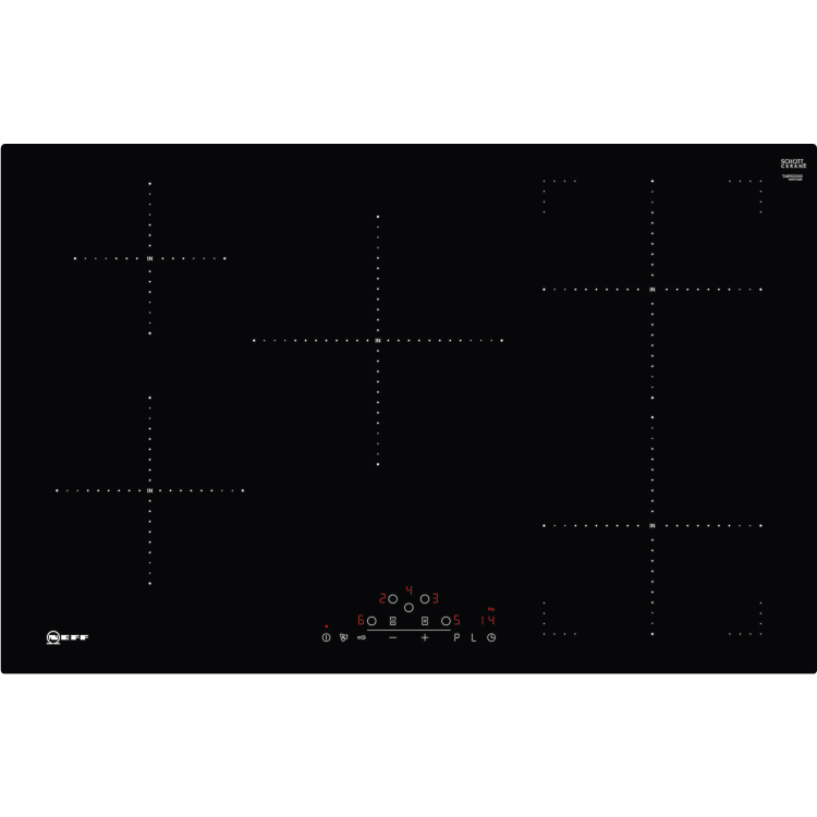 Neff T48PD23X0 N70 TouchControl Flush Five Zone 79cm Induction Hob Black Glass