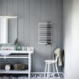 Heban and Soft White Vertical Bathroom Towel Radiator 780 x 500mm