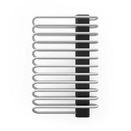 Heban and Soft White Vertical Bathroom Towel Radiator 780 x 500mm
