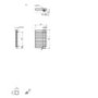 Heban and Soft White Vertical Bathroom Towel Radiator 780 x 500mm