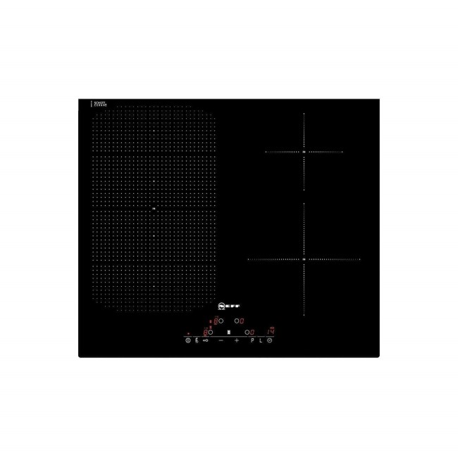 Neff T51D53X2 59cm Touch Control Four Zone Induction Hob With FlexInduction Zone - Black
