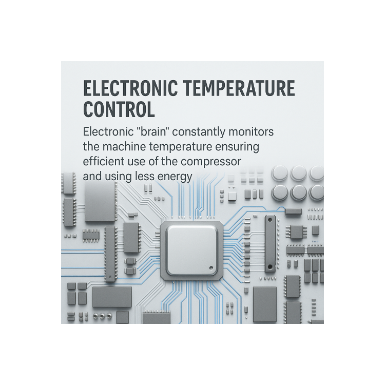 Tesla 529 Litres French Style American Fridge Freezer - Inox