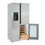 Tesla 529 Litres French Style American Fridge Freezer - Inox