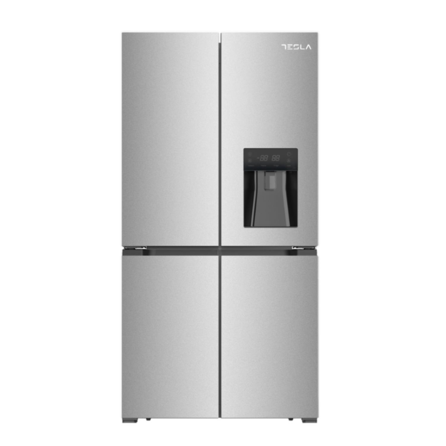 Tesla Inox 563 Litres Four Door American Fridge Freezer