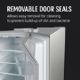 Tesla 563 Litres Four Door American Fridge Freezer - Inox
