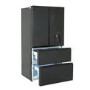 Tesla 539 Litres French Style American Fridge Freezer - Black