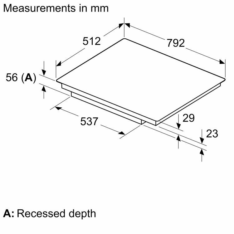 Neff N70 Series 80cm 5 Zone Induction Hob