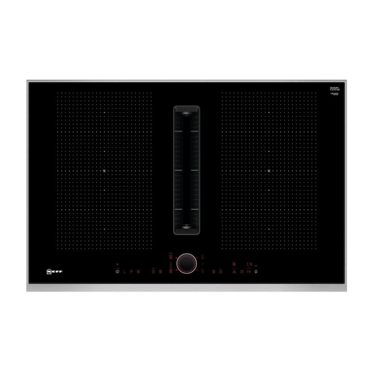 Neff N90 80cm 4 Zone Venting Induction Hob - Stainless Steel
