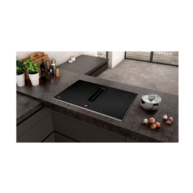 Neff N90 80cm 4 Zone Venting Induction Hob - Stainless Steel