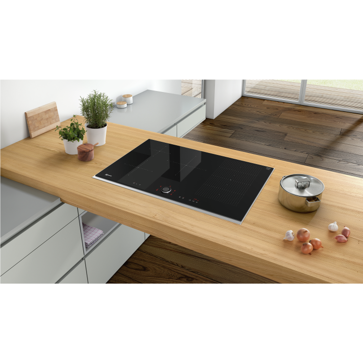 Neff T58TT20N0 N70 TwistPad Control Five Zone Induction Hob With FlexInduction Zone - Black