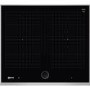 Neff T66TS61N0 59cm TwistPad Fire Control Four Zone Induction Hob With 2 FlexInduction Zones Black With Stainless Steel Frame