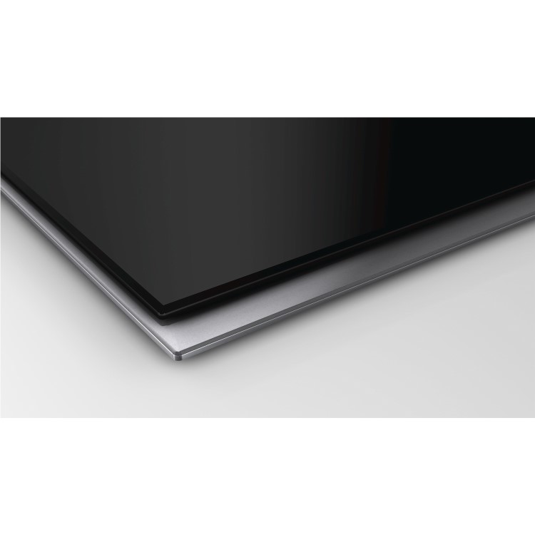 Neff T66TS61N0 59cm TwistPad Fire Control Four Zone Induction Hob With 2 FlexInduction Zones Black With Stainless Steel Frame