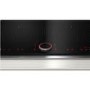 Neff T66TS61N0 59cm TwistPad Fire Control Four Zone Induction Hob With 2 FlexInduction Zones Black With Stainless Steel Frame