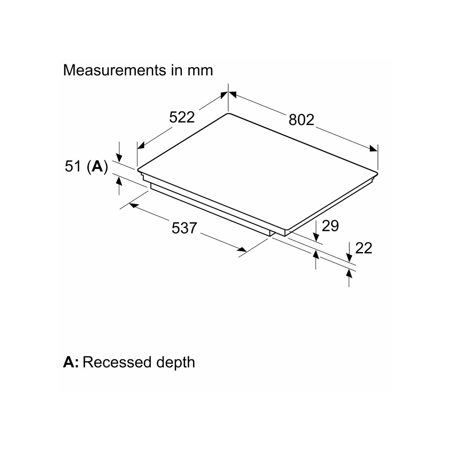 Neff N90 80cm 5 Zone Induction Hob T68FUV4L0 Appliances Direct