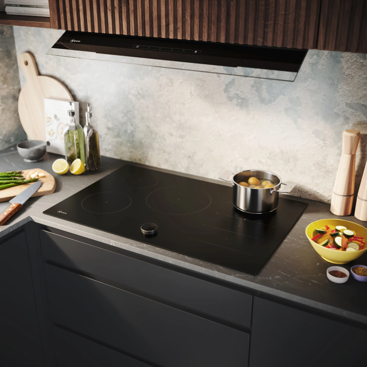 Neff 80cm 5 Zone Induction Hob - Matt Black