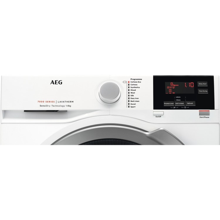 AEG SensiDry ProSense 8kg Freestanding Heat Pump Tumble Dryer - White