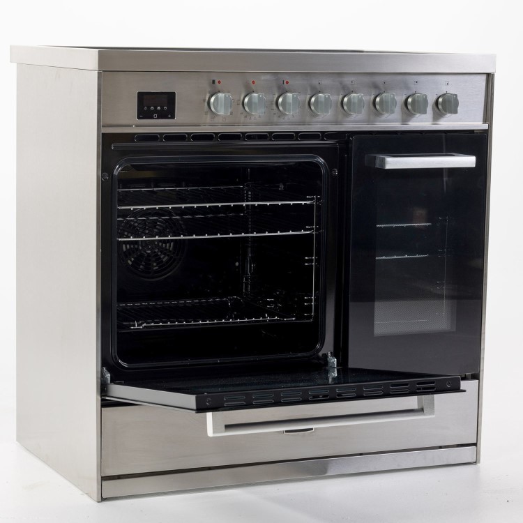 Tesla 90cm Electric Range Cooker - Stainless Steel