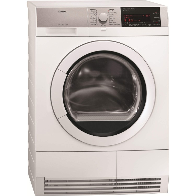 AEG Ex-display SensiDry 9 Series Freestanding Condenser Tumble Dryer in White