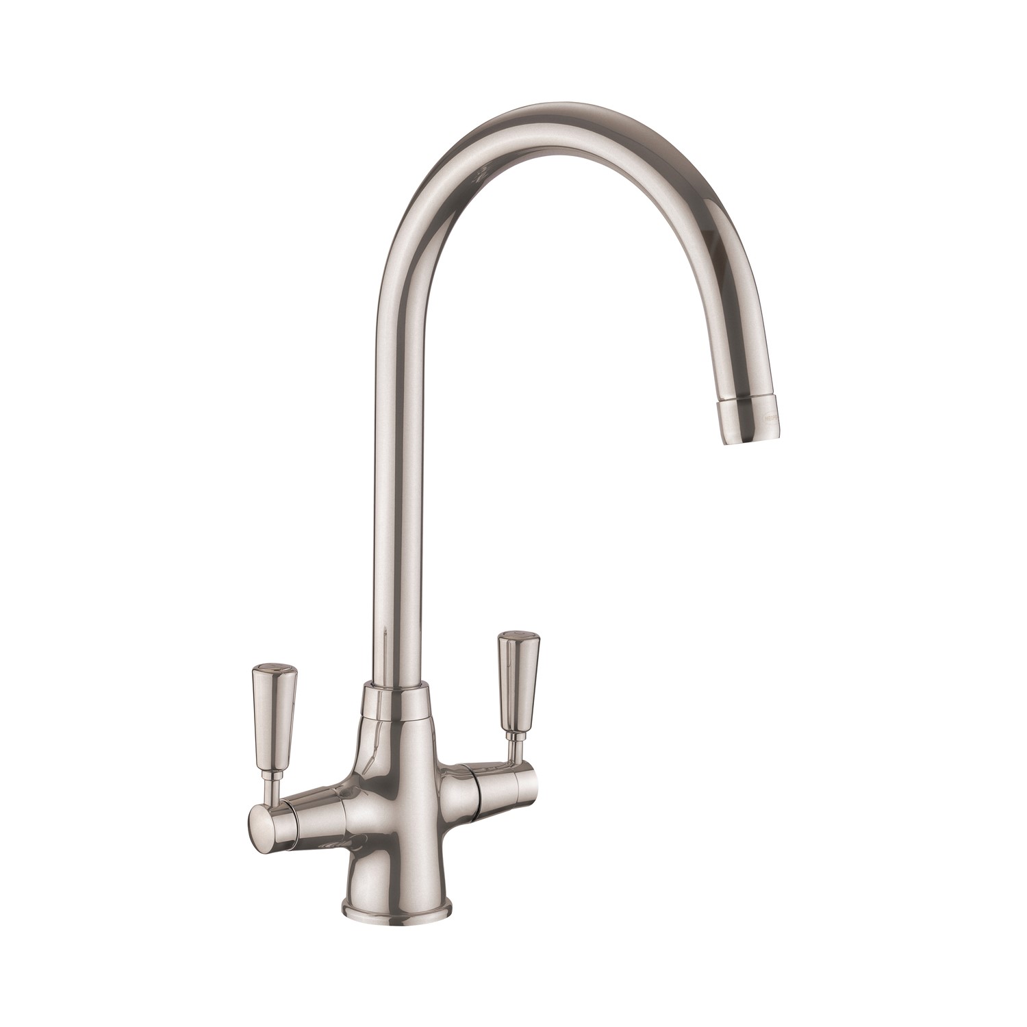 Rangemaster Aquaclassic 2 Brushed Dual Level Brushed Handles Kitchen Tap