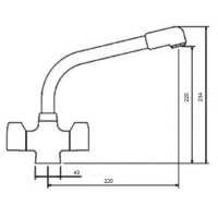 Leisure Sinks TAD2CM AD2 Aquadisc Mixer Tap Chrome