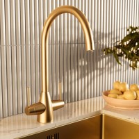 Brass Dual Lever Monobloc Kitchen Mixer Tap - Enza Tamara