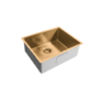 Single Bowl Undermount Brass Stainless Steel Kitchen Sink - Enza Tamara