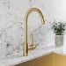 Enza Tamara Single Lever Monobloc Mixer Kitchen Tap- Brass