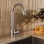 Single handle kitchen faucet - Brushed Nickel