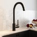 Matt Black Single Lever Monobloc Kitchen Mixer Tap – Enza Tamara