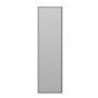 Black Vertical Single Panel Mirrored Radiator 1600 x 452mm - Tanami