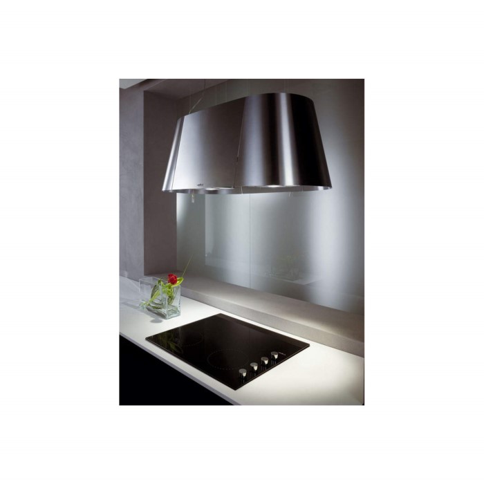 Elica TANDEM Ceiling Mounted 90cm Island Cooker Hood Stainless Steel Appliances Direct