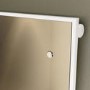 White Vertical Single Panel Mirrored Radiator 1600 x 452mm - Tanami