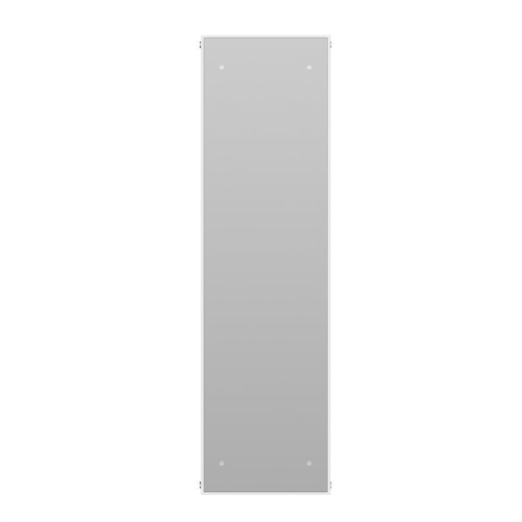 White Vertical Single Panel Mirrored Radiator 1600 x 452mm - Tanami