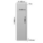 White Vertical Single Panel Mirrored Radiator 1600 x 452mm - Tanami