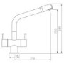 Rangemaster Aquapro Brushed Steel Pull-out Monobloc Tap 