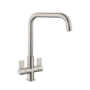 Rangemaster Aquaquad Dual Lever Monobloc Mixer Kitchen Tap- Brushed Chrome