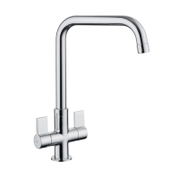 Rangemaster Aquaquad Dual Lever Monobloc Kitchen Mixer Tap - Polished Chrome Rangemaster Aquaquad Dual Lever Monobloc Kitchen Mixer Tap - Polished Chrome
