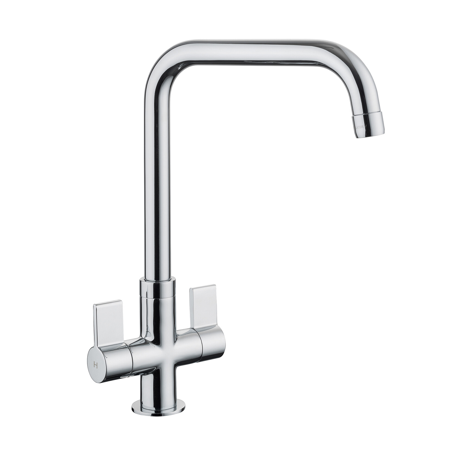 Rangemaster Aquaquad Chrome Dual Lever Kitchen Mixer Tap