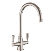 Rangemaster AquaClassic Double Lever Kitchen Mixer Tap  - Chrome