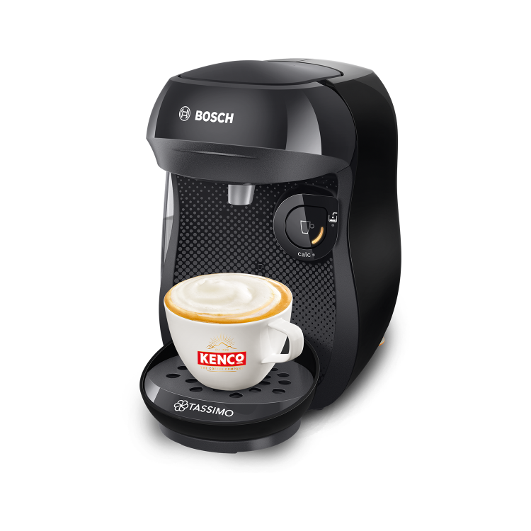 Refurbished Bosch Tassimo TAS1002GB Happy Pod Coffee Machine Black