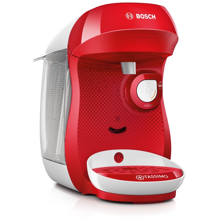 GRADE A1 - Tassimo by Bosch TAS1006GB Happy Pod Coffee Machine - Red & White