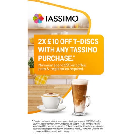 GRADE A1 Tassimo by Bosch TAS1401GB Vivy Pod Coffee Machine Pink