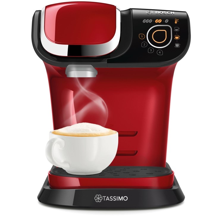 GRADE A1 - Tassimo by Bosch TAS6503GB My Way Pod Coffee Machine - Red
