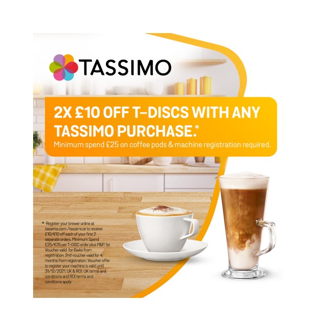 Tassimo TAS6504GB My Way Pod Coffee Machine - White
