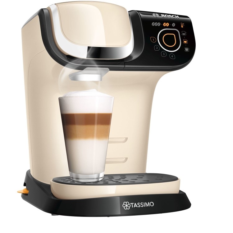 Bosch TAS6507GB Tassimo My Way 2 Intellibrew Hot Drinks Machine - Cream