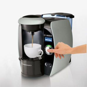 Bosch TAS6515GB Bosch Tassimo Automatic Hot Drinks Machine in Stainless steel